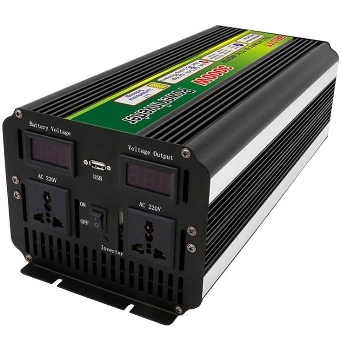 Преобразователь 12-220v 3000w c зарядкой (в ассортименте 500-9000w)