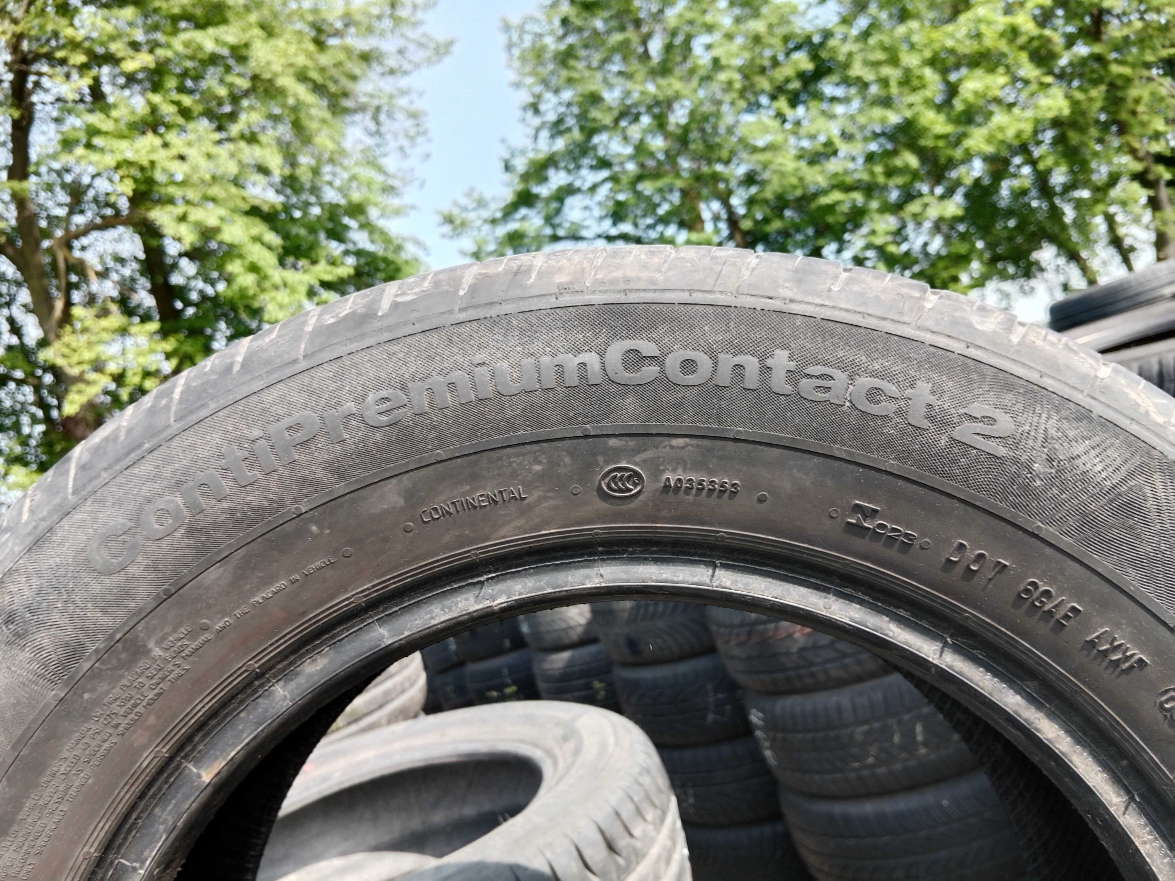 Opona używana letnia 195/65R15 Continental ContiPremiumContact 2 1szt.