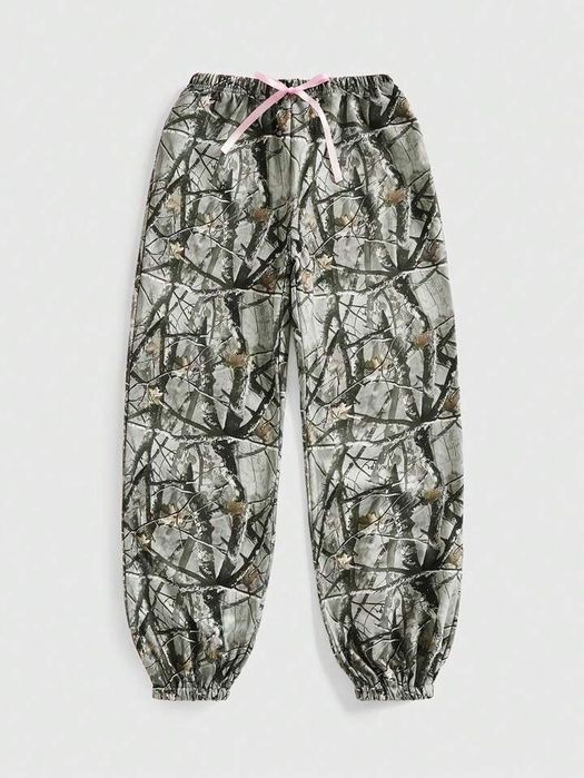 штаны с принтом romwe