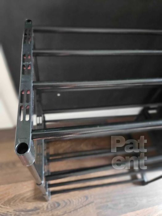 Przechowywanie dom 4 poziomy na pudełka czarny