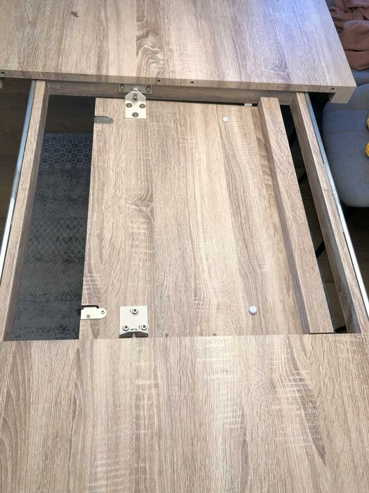 Stabilny i nowoczesny stół do jadalni 160x90 +60cm po rozłożeniu