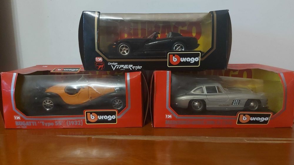 Conjunto Miniaturas 1/24 Bburago - 3 Carros
