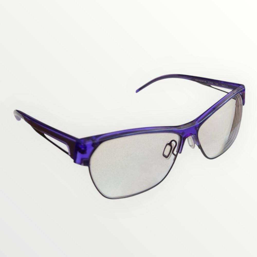 Жіноча синя оправа окуляри cateye котяче око Orgreen Edna 130