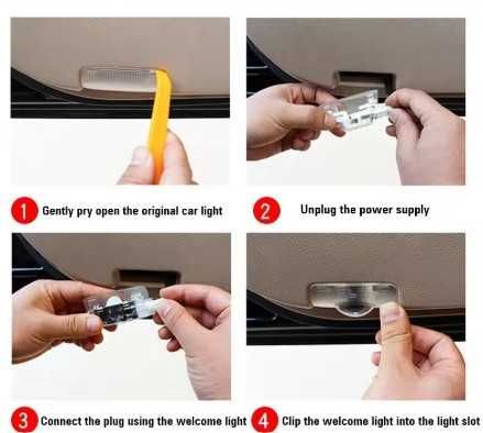 Luz de boas vindas para porta - Lexus