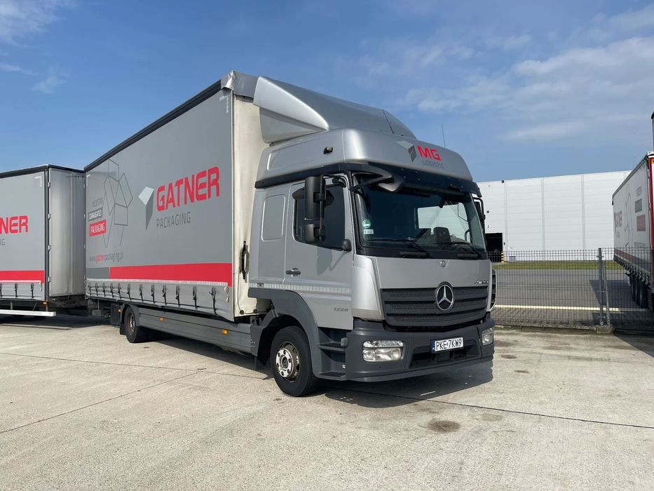 Mercedes-Benz Atego 1224  Mercedes-Benz Atego 1224 + przyczepa konar zestaw tandem jumbo