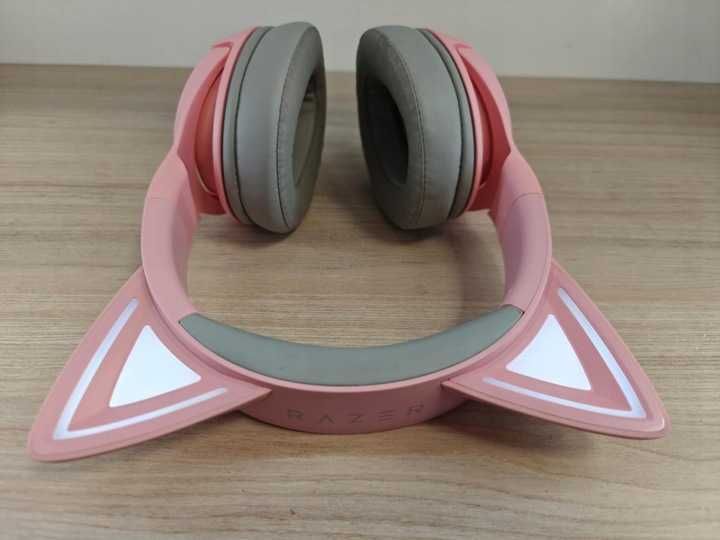 Słuchawki bezprzewodowe nauszne Razer Kraken Kitty v2 BT Quartz