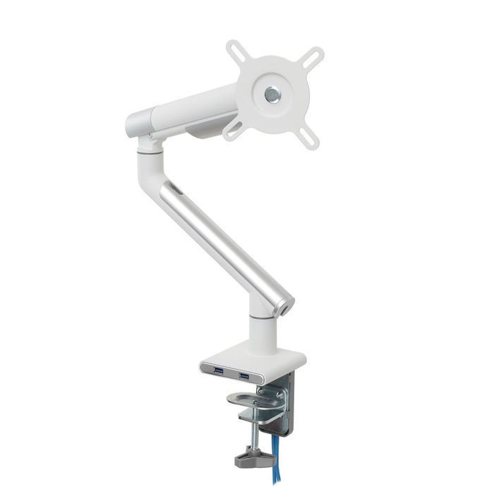 Uchwyt biurkowy gazowy do monitora LED LCD 17-32 2xUSB L-19GD