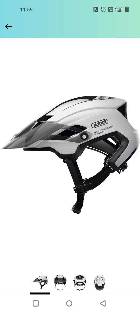 Kask rowerowy ABUS Montrailer polar white