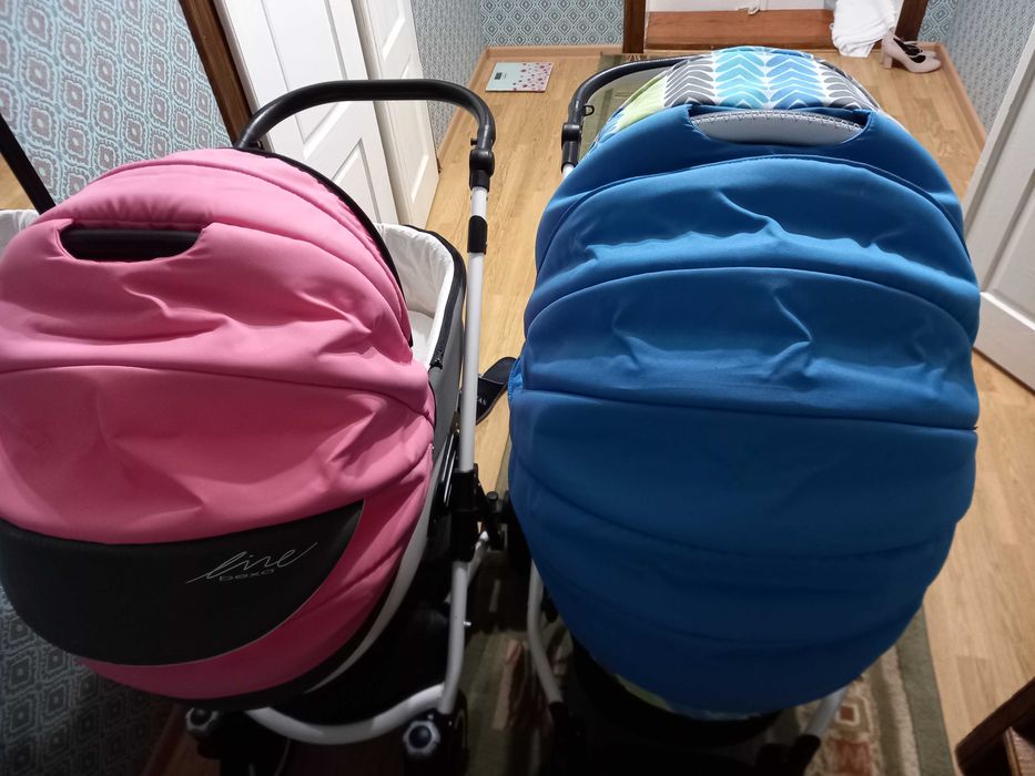 Коляска 2 в 1 ADAMEX GALACTIK візок люлька для хлопчика