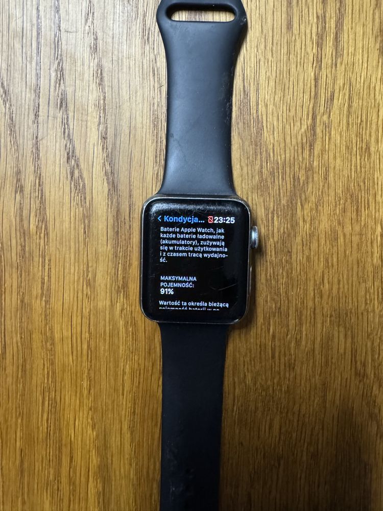 Apple Watch 3. 42mm + ładowarka + pasek