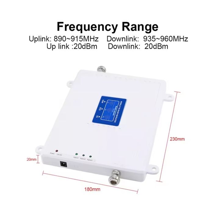 Комплект посилення GSM зв'язку репітер GSM304-3G-4G 900/1800/2100МГц