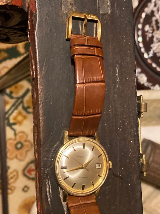 Relógio iwc Automático internacional Watch Vintage Plaquet Ouro