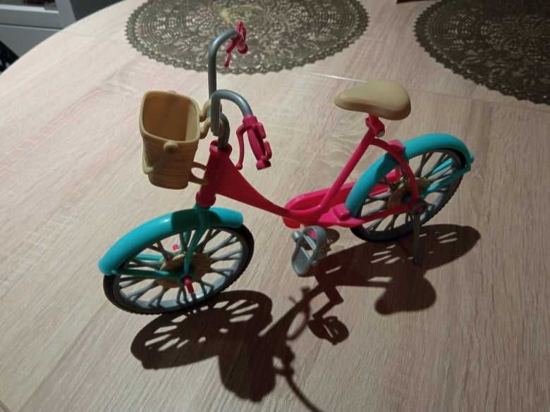 Rower różowy dla lalki Barbie