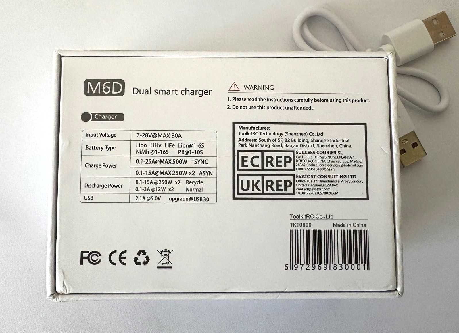 Ładowarka Toolkit RC M6D nowa