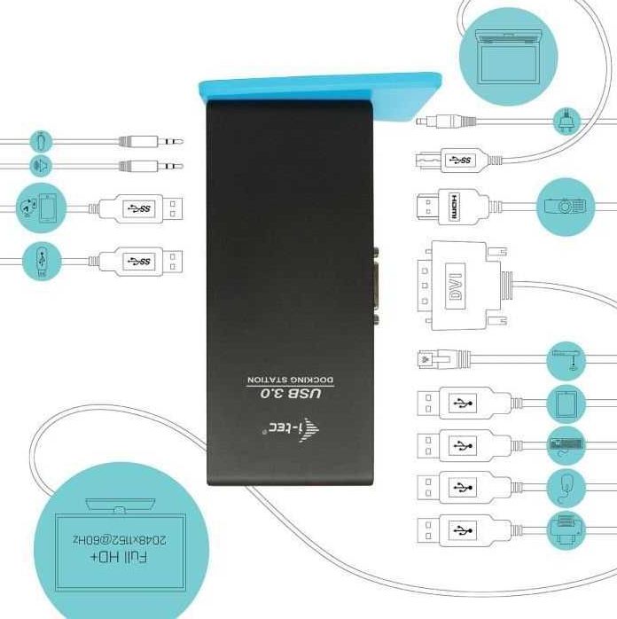 USB 3.0 Dual Docking Station