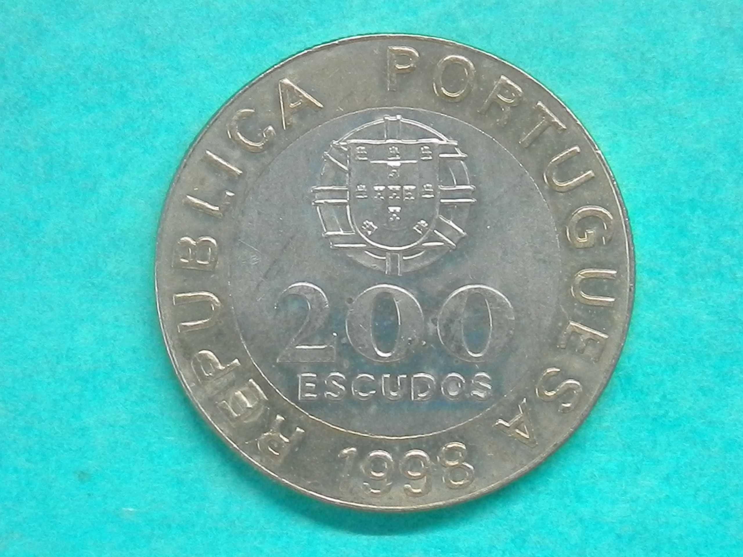 1060 - República: 200 escudos 1998 bimetálica, por 1,00