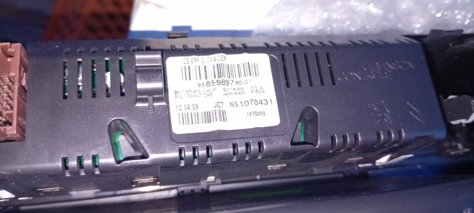 Consola com display - Citroen C5 2009 (carro inglês)