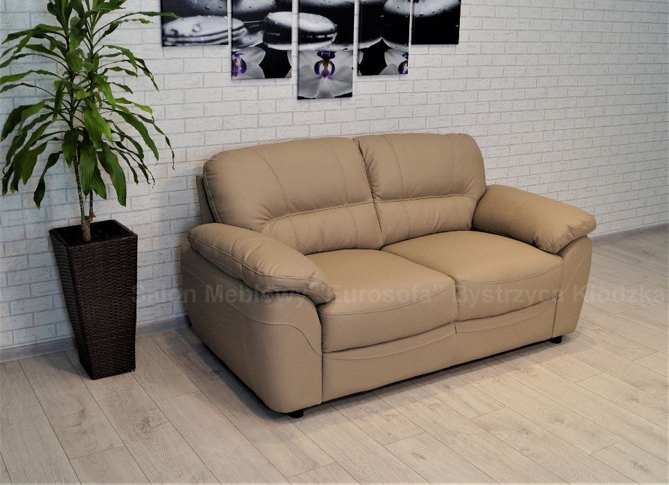 Sofa ze skóry naturalnej 200cm Balticus, skórzana, 100% skóra