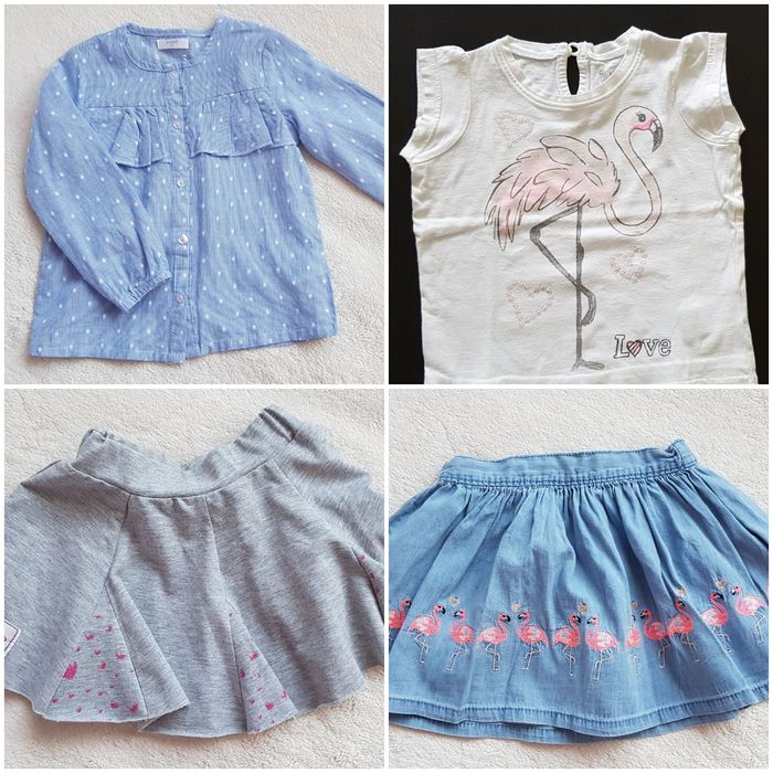 Zestaw/kopmlet spódniczki i bluzeczki, r.92 Nowe