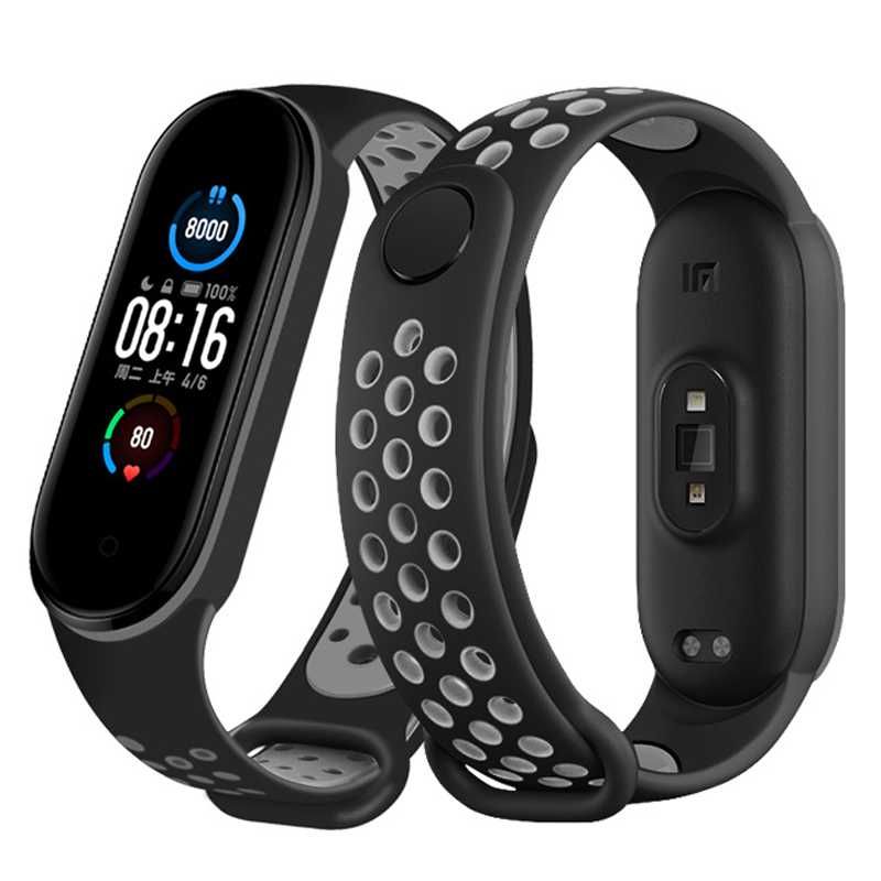 Браслет силиконовый ремешок к браслету Mi Band 3/4/5 ми бенд