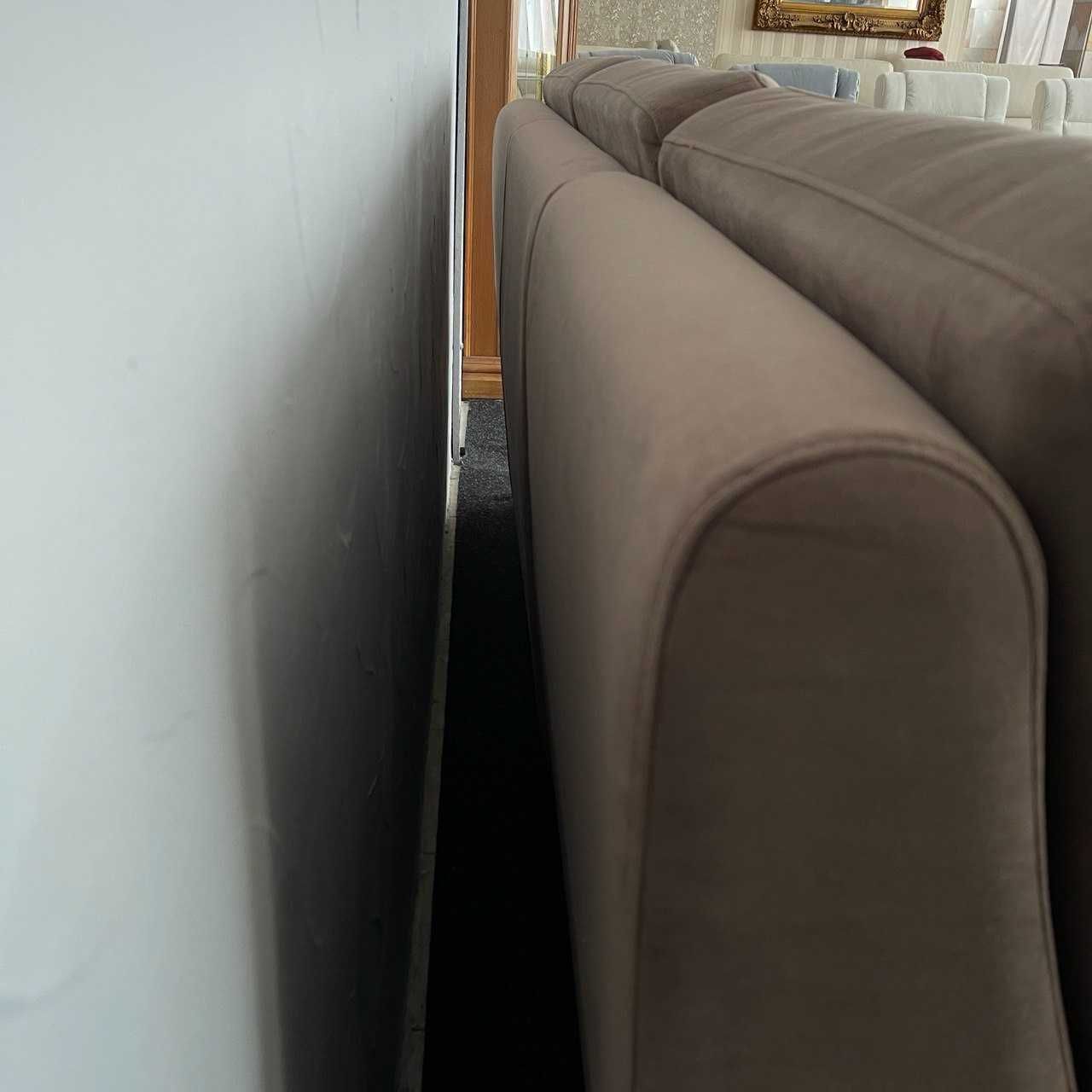 Розкладний диван пума з нішею в тканині