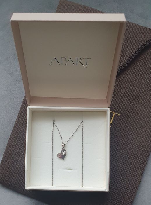 Apart, srebrny łańcuszek z zawieszką