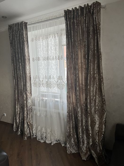 Штори , тканина жакард.