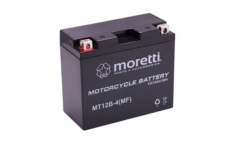 Akumulator do motocykla, do kosiarki 10ah 125a Moretti MT12B-4 WYSYŁKA