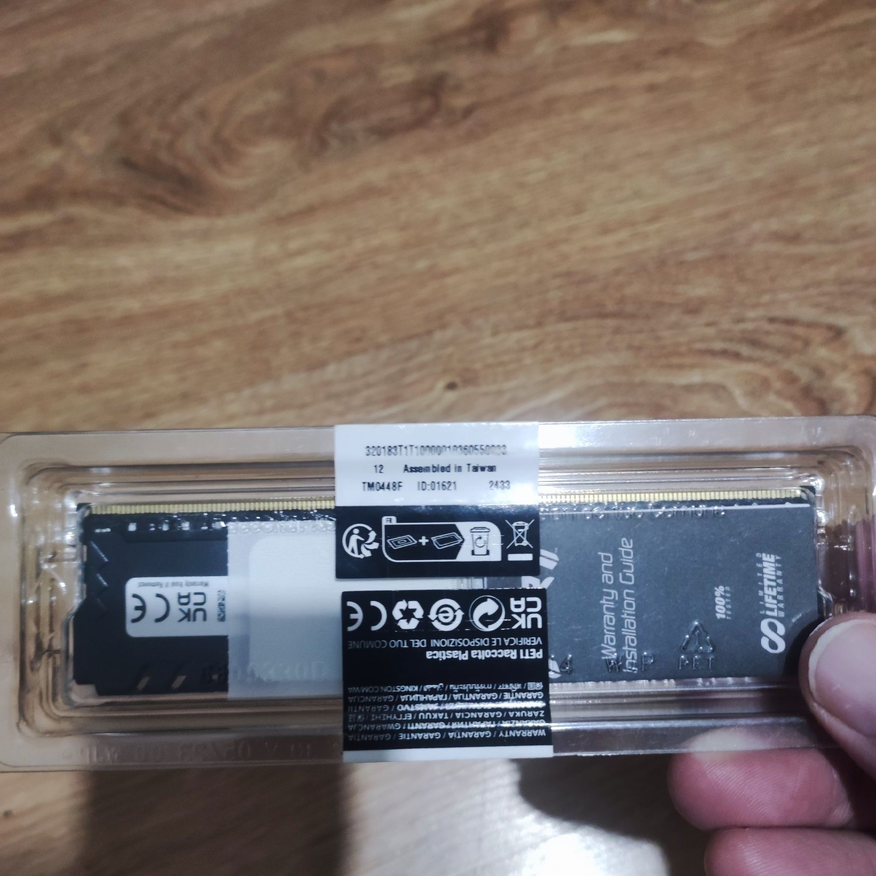Оперативна пам'ять Hyper X Fury DDR4 8Gb 2666 МГц,ОЗУ,