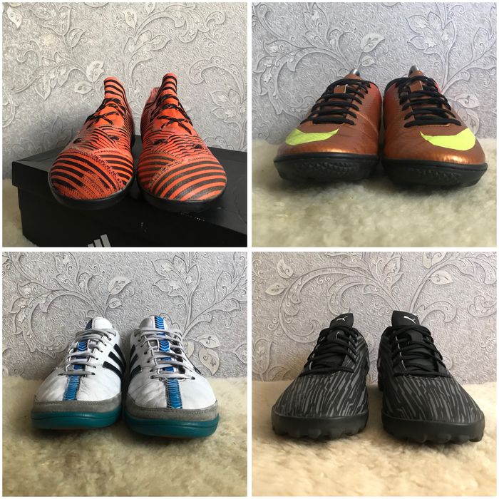 Сороконожки футзалки Adidas Nike Puma 42,5 42 41,5 41 27 26,5 26