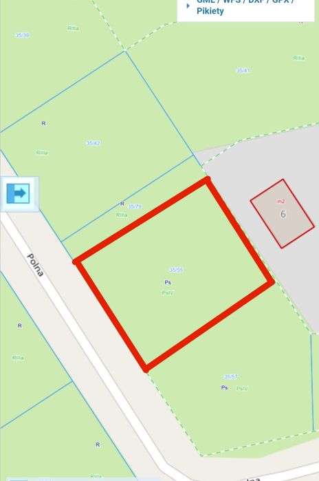 Działka budowlana 1003m kw z Warunkami Zabudowy Bobolin