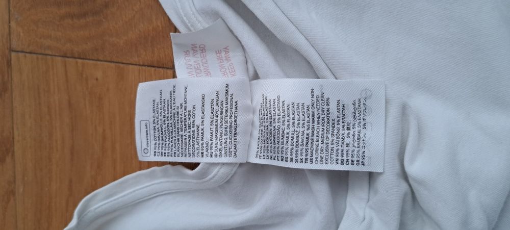 Koszulka, tshirt, bluzka ciążowa, do karmienia, Hm mama, L, biala