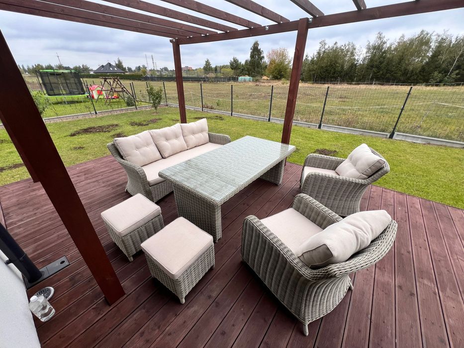 Zestaw mebli tarasowych GoodHome Cippertone 7-osobowy