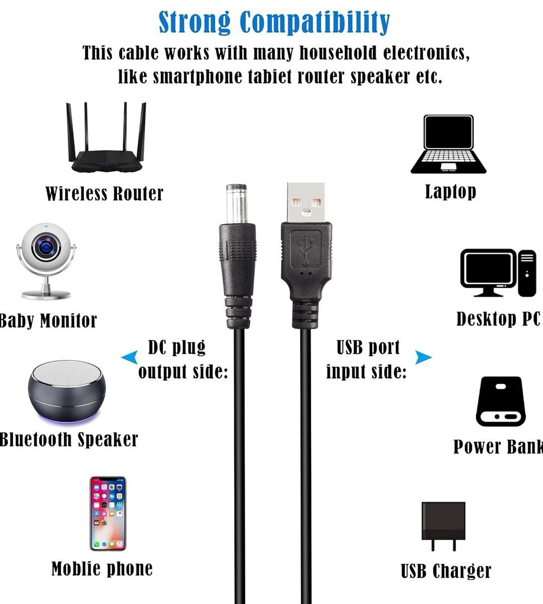 uniwersalny kabel ładujący z 13 wtykami do laptopów, głośników, powerb