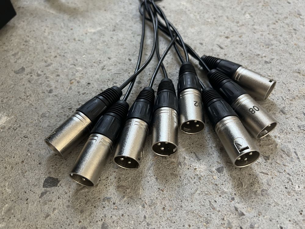 Multicore, pyta, kabel wielożyłowy 8x XLR 10m