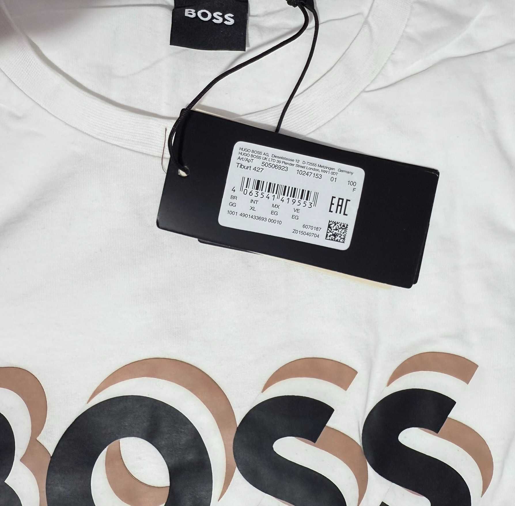 Hugo Boss koszulka męska biały rozmiar XL