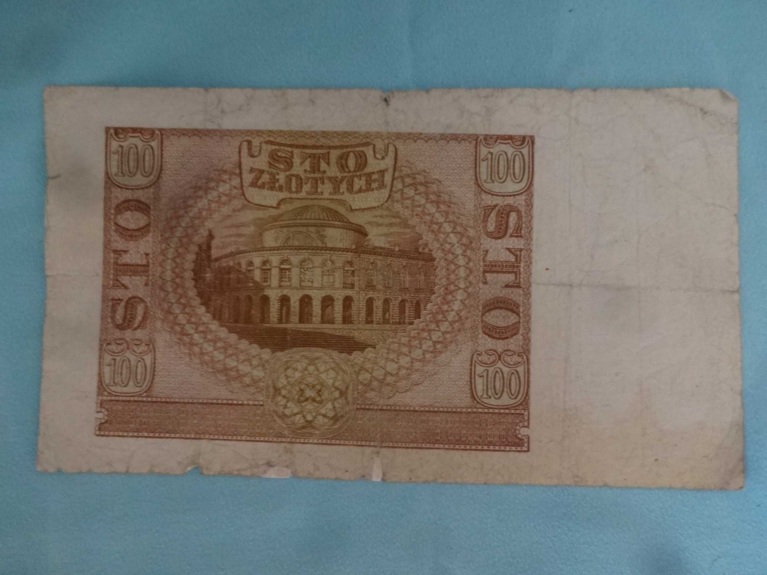 Banknot 100 Zlotych 1940 (jak na fotki) zapraszam