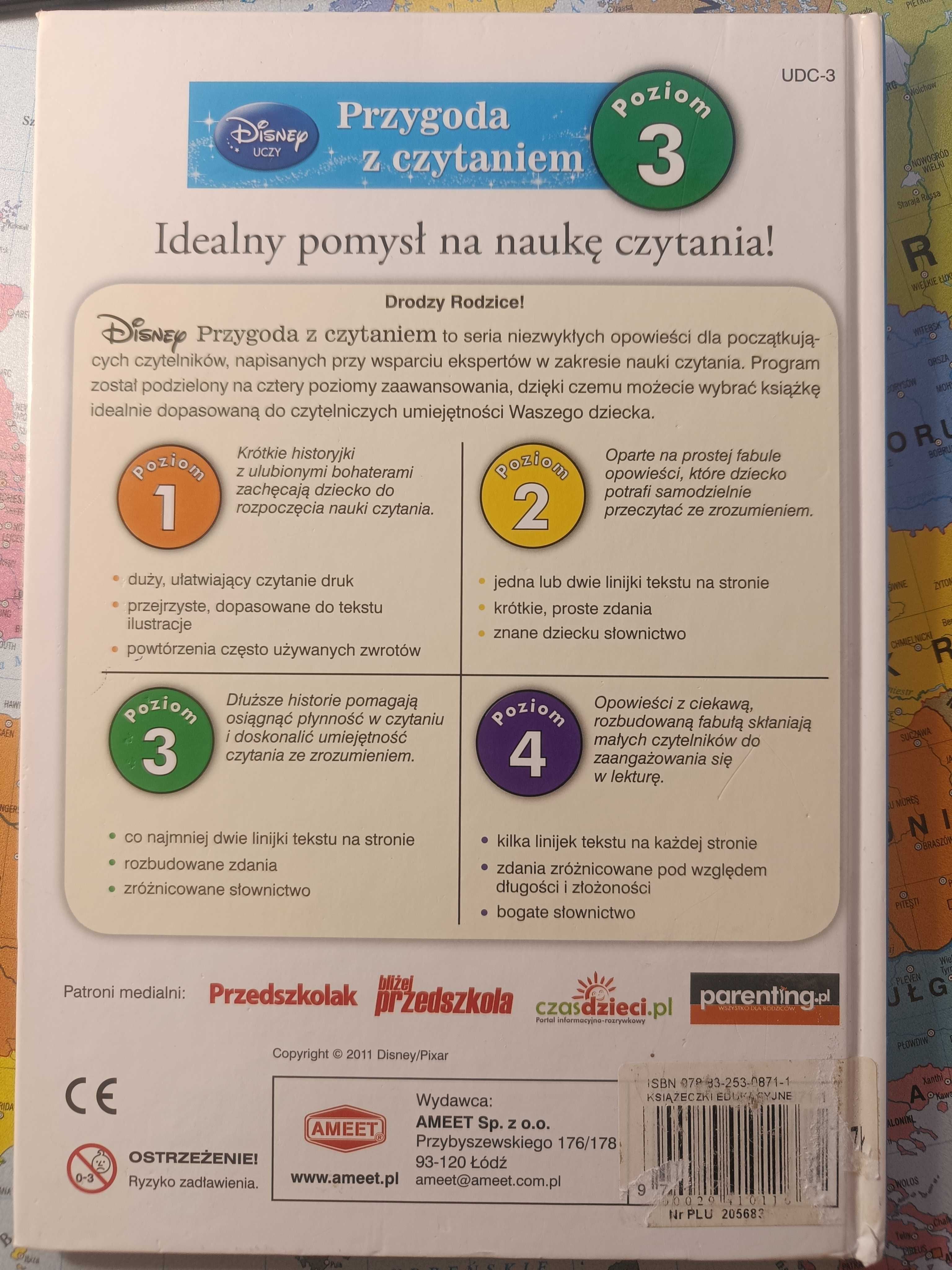 Książeczka z serii Disney uczy z bohaterami bajki Auta "Zagrajmy"