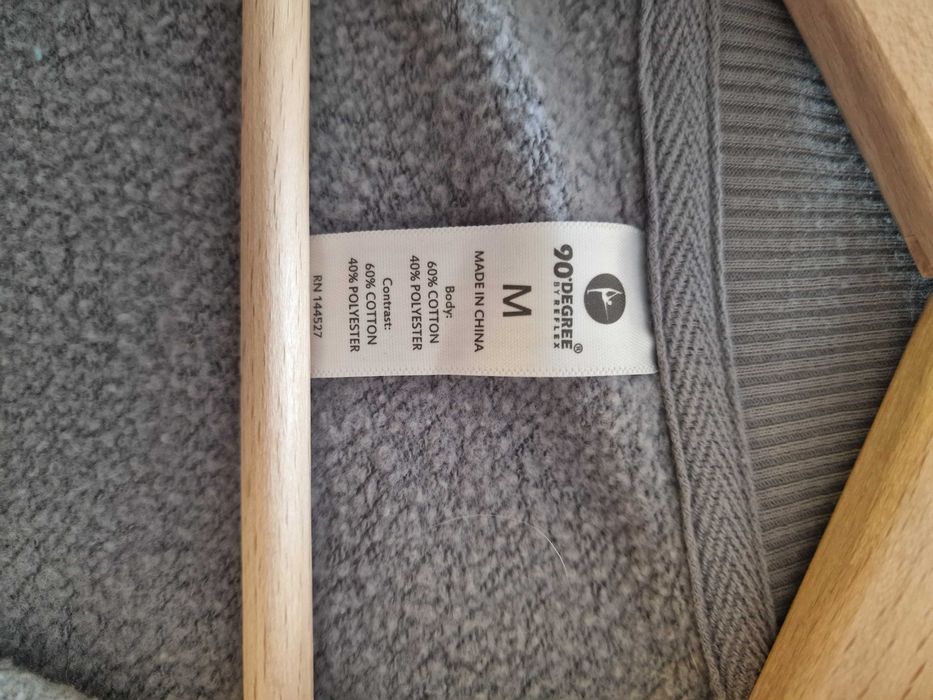 Szara rozpinana bluza 90 Degree, rozmiar M.