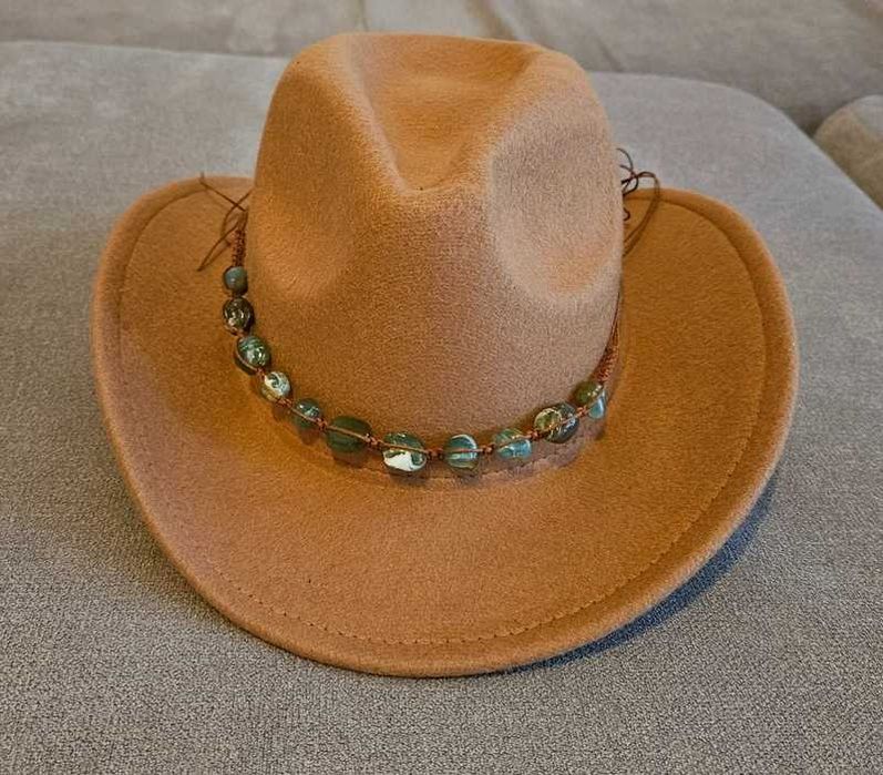 Kapelusz, 54 xm, beżowy, nowu