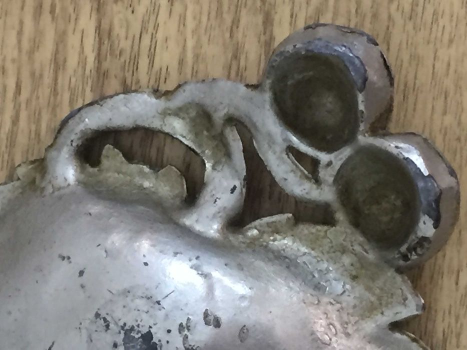 Peças em prata e estanho. Antigas. Made in France.