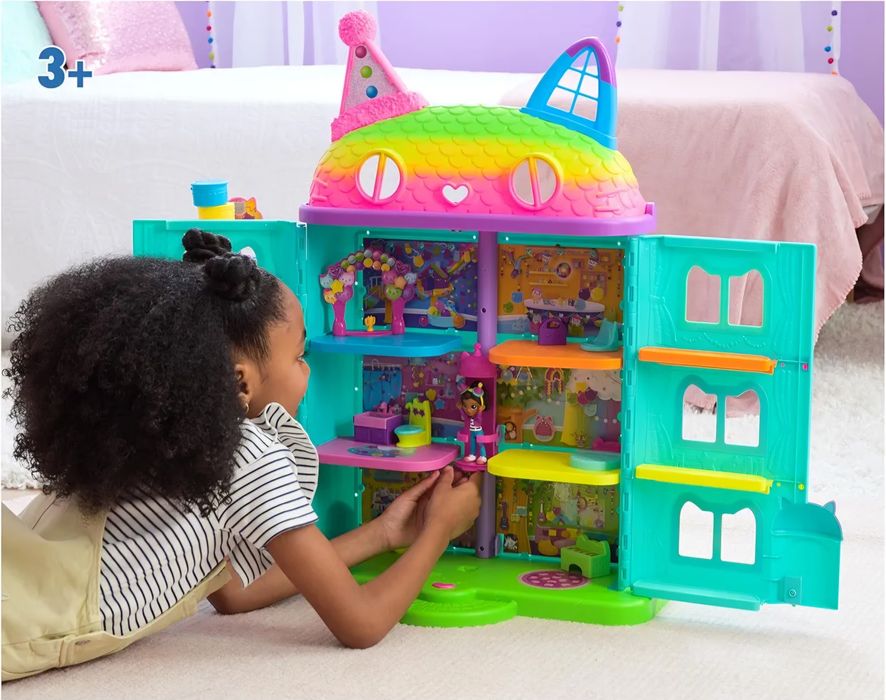 DUŻY Koci Domek Gabi Interaktywny + Laleczka + Dźwięki