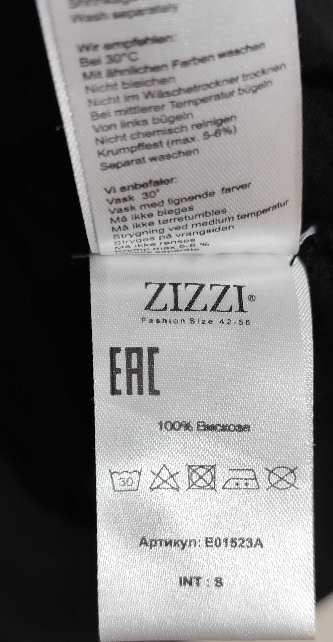 Koszulka T-Shirt Bawełniana Czarna Zizzi |R. S