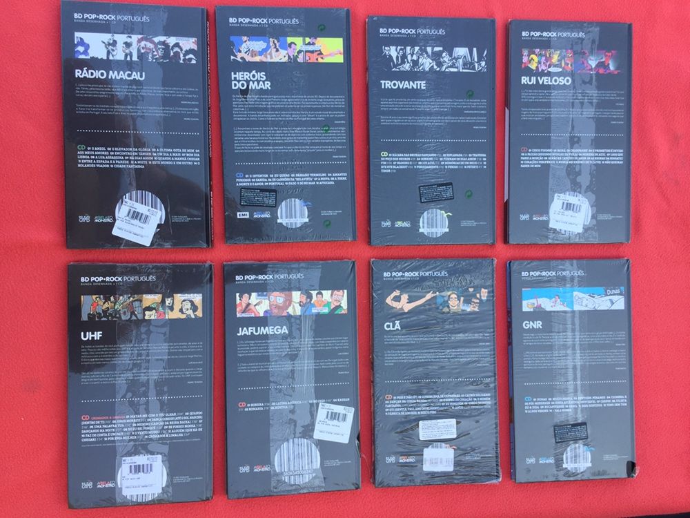 BD Pop Rock Português cd’s livros UHF GNR Heróis do mar
