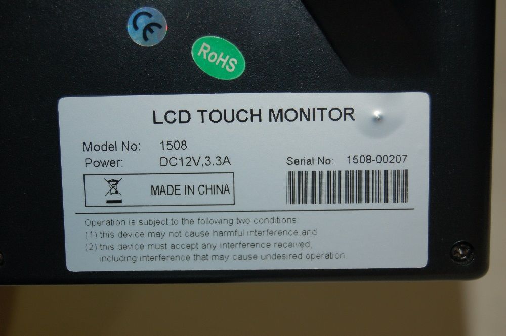 Monitor 15"Touch