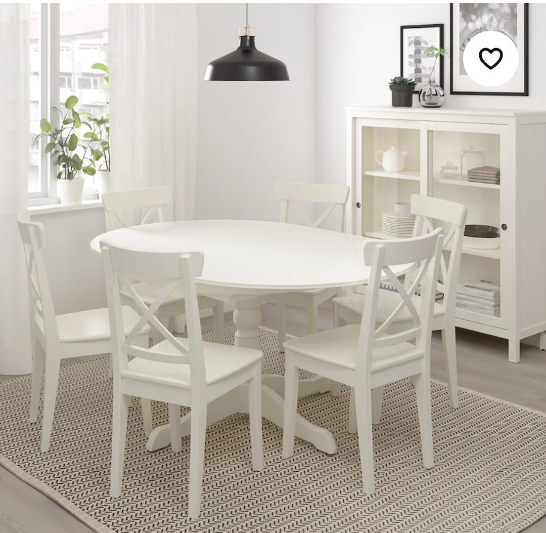 Mesa e 4 cadeiras da IKEA usadas