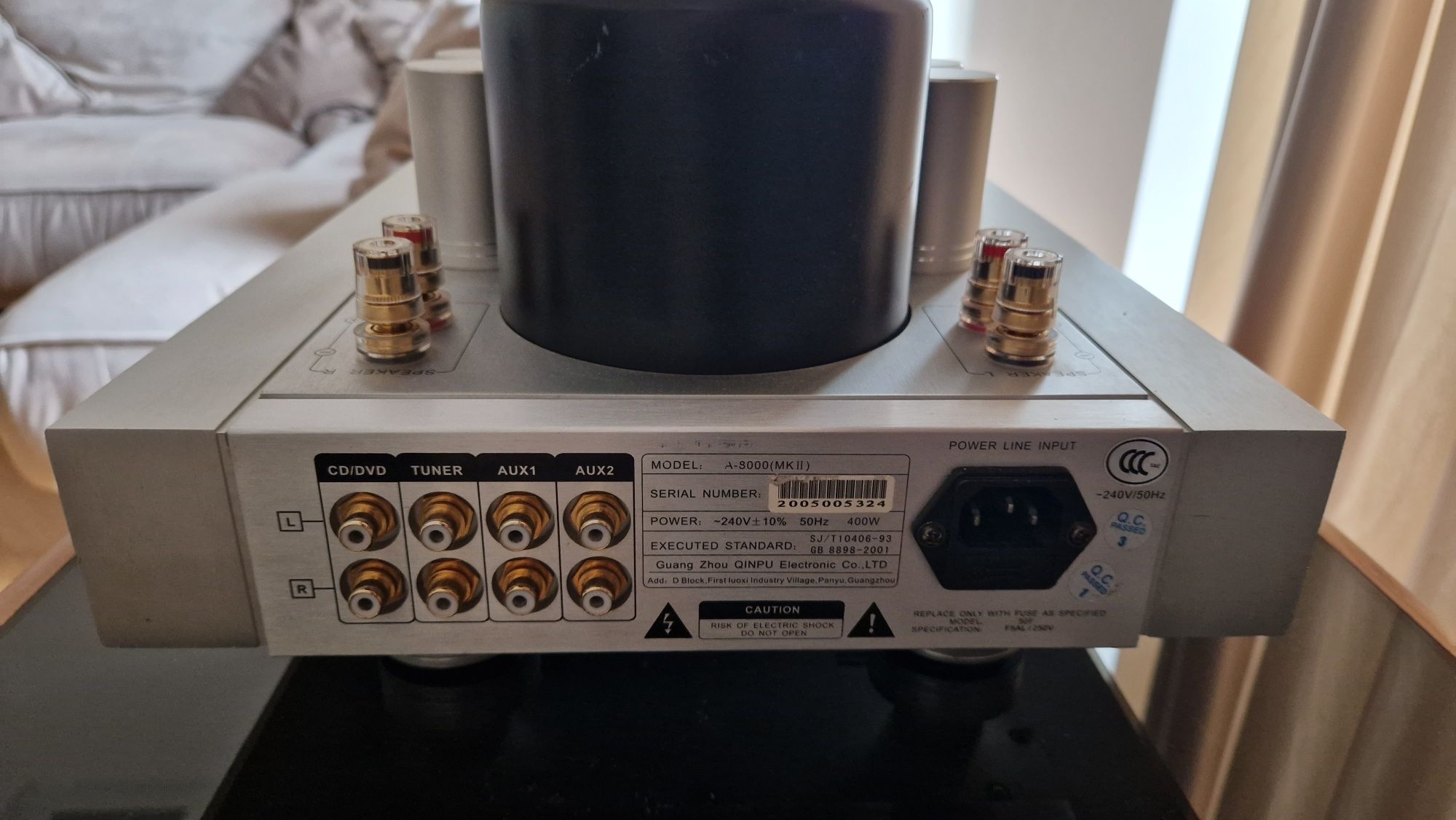 Wzmacniacz stereo Qinpu a-8000 mkII dual Mono Sanken
