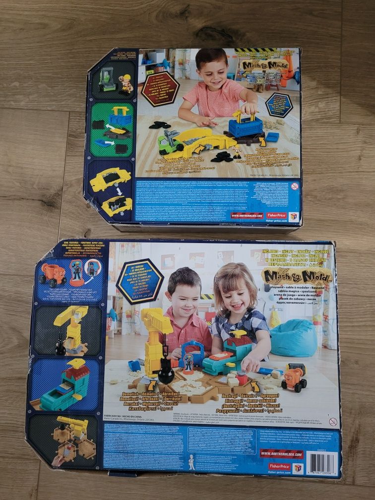 Bob Budowniczy plac budowy naprawa mostu piasek kinetyczny FisherPrice