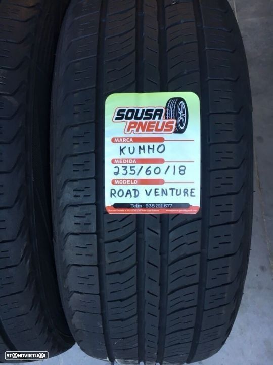 2 pneus semi novos kumho 235/60/18 - oferta dos portes