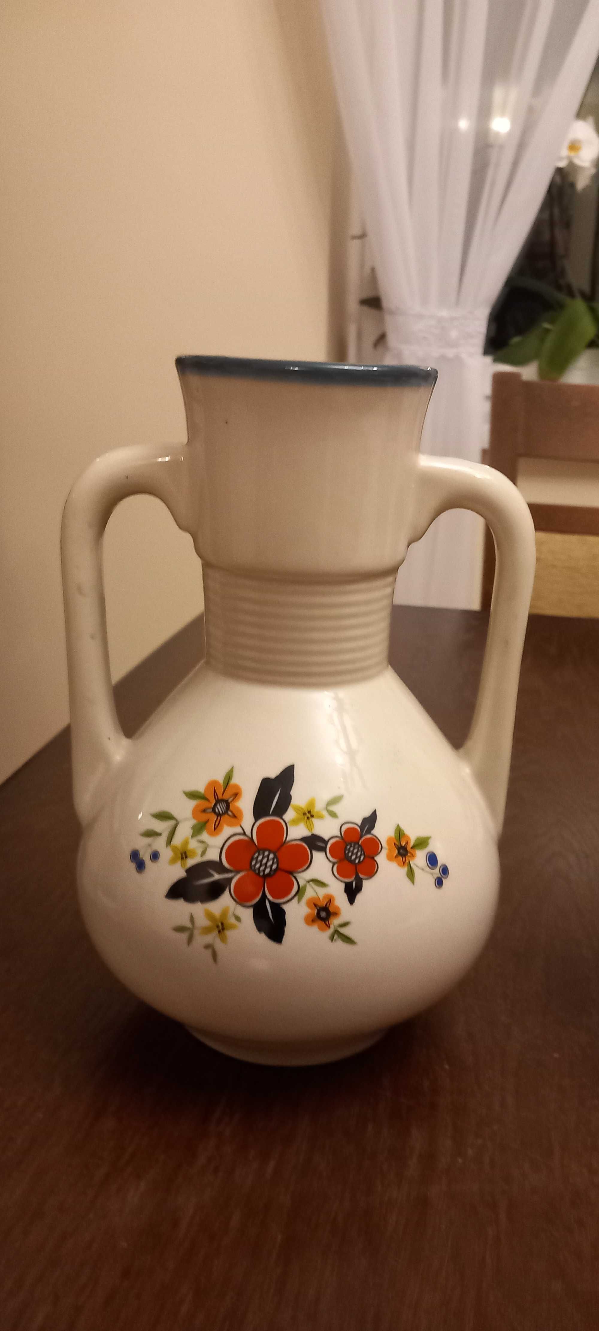 Porcelana Chodzież duży wazon kwiaty duży wazon PRL